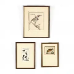 Three Prints by Benson B Moore, Two are etchings (one with hand coloring), sold May 2019