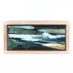 High Tide, Atlantic City by Bernard B. Perlman, Oil on board, sold May 2019