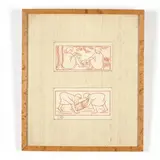 Preparing Food by Aristide Maillol, Sanguine woodblock print, sold May 2019