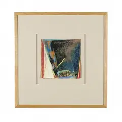 Untitled by Herb Jackson, Mixed media on paper, sold May 2019
