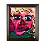 Tammy Faye Bakker by Peter Keil, Oil on board, sold May 2019