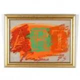 ART by Vernon Pratt, Encaustic and mixed media on canvas, sold May 2019