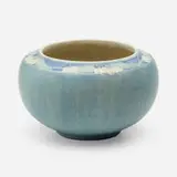 Transitional bowl with huckleberry flowers by Anna Frances Simpson, 1914, glazed earthenware, sold Nov 2023