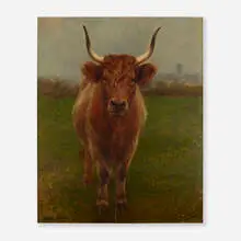 Taureau by Rosa Bonheur, c. 1860, oil on panel, sold Nov 2023