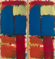 Sans titre by Bernard Piffaretti, 1997, Acrylique sur toile, sold Dec 2022
