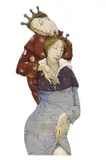 Le roi prend la clé by Jean-Pierre Ceytaire, Huile sur toile, sold Mar 2022