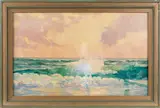 coastal scene by Theodore K. Gramm, oil on canvas, sold Jun 2011