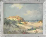 coastal scene by John Cuthbert Hare, oil on board, sold Jun 2011