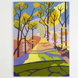 Untitled (Pathway) by Janet Cooling, oil on canvas, sold Dec 2025
