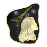 Being Nowhere by Janet Cooling, 1982, acrylic on gator board, rope, glitter, sold Dec 2025