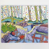 Swamp at W.B. by Janet Cooling, 2015, acrylic on canvas, sold Dec 2025