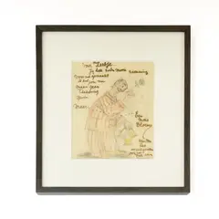 Caricature of the Artist by Leo Gestel, 1936, mixed media on paper, sold Mar 2026