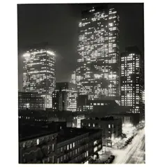 Manhattan by Night by Andreas Feininger, silver gelatin print, sold Mar 2026