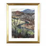 Rockfish River by Junko Ono Rothwell, Pastel on paper, sold May 2019