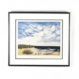 Seascape by Hank Laventhol, Aquatint in colors, sold May 2019