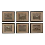 Six Portraits of Race Horses by Richard Houston, Hand-colored mezzotints, sold Apr 2019