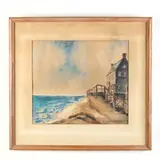 Oceanfront by John Martin, Watercolor, sold Apr 2019