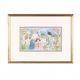 A Tea Party by Norma Murphy, Watercolor on paper, sold Apr 2019