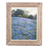 Field of Bluebonnets by Malcolm Hughes, Oil on canvas, sold Mar 2019