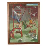 Playground by Bert Carpenter, Oil on canvas, sold Mar 2019