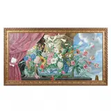 Chinoiserie Still Life Mural with Flowers by Frédéric Monpoint, Oil on canvas, sold Mar 2019