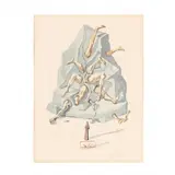 Inferno, Canto 19, Seated Angel by Salvador Dalí, Wood engraving, sold Jan 2019