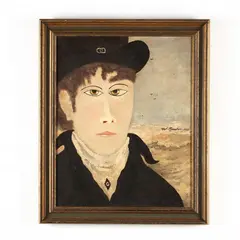 A Naval Portrait by William E. Minschew, Oil on canvas, sold Jan 2019