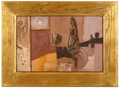 Untitled by John Bolam, oil on board, offered Jun 2018