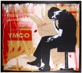 You Must Come Over (Ian Curtis), 2008 by Jef Aérosol, mixed media on card, offered Jun 2018