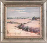 landscape by John E. Berninger, oil on board, sold Apr 2011