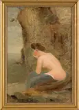 female nude in a landscape by Albert Babb Insley, oil on canvas, sold Apr 2011