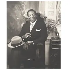 Portrait of Bill Cosby by James VanDerZee, 1980, silver gelatin print, sold Jun 2026