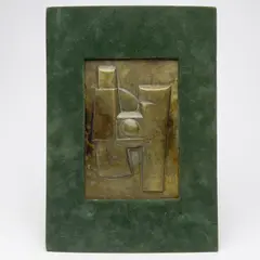 Untitled (relief) by Edoardo Villa, 1980, bronze, sold Jun 2026