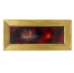 Untitled (Abstract) by Leonardo Nierman, 1965, oil on masonite, sold Jun 2026