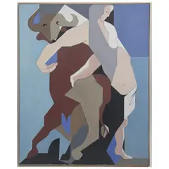 Europa and The Bull by Leonard Alberts, 1993, oil on canvas, sold Jun 2026