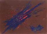 Composition abstraite by Bernard Quentin, Gouache sur papier prepare, sold May 2014
