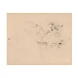 Swan and Duck by Berthe Morisot, Drypoint on paper, sold Dec 2018