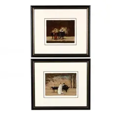 Afternoon Recital and Evening Recital by Frederick McDuff, Each serigraph in colors, sold Dec 2018