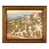 East From Sonora Pass by Irion Shields, Oil on board, sold Dec 2018