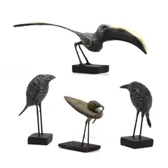 Four Bird Sculptures by James Rivington Pyne, Mixed media sculptures, sold Nov 2018