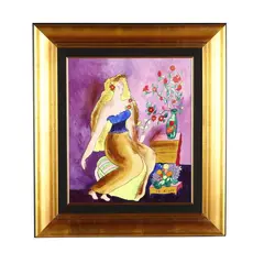 Diva by Linda Le Kinff, Oil on canvas, sold Nov 2018