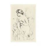 Baigneuse Debout, à Mi-Jambes (Bather Standing, Three-Quarter Length View by Pierre-Auguste Renoir, Etching on laid paper, sold Nov 2018