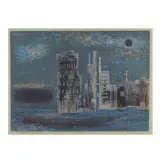 Night and the City by Syd Fossum, Serigraph in colors, sold Nov 2018