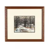 Winter Road by Luke Buck, Watercolor and gouache, sold Nov 2018