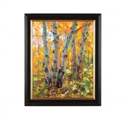 Fall Color by Carl Bork, Oil on canvas, sold Nov 2018