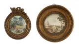 Promenade en barque by Louis-Nicolas Van Blarenberghe, Gouache, de forme ovale, sold Oct 2022