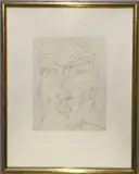 TETE by Henry de Waroquier, 1910, Crayon sur papier, sold Oct 2022