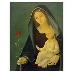 Madonna and Child (Carnation) by Bradi Barth, oil on board, sold Aug 2026