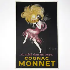 Cognac Monnet Poster by Leonetto Cappiello, 1927, lithograph, sold Aug 2026