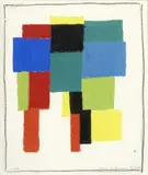 De la collection Roger Vivier Uit de collectie Roger Vivier Sans titre, n°1401, 2 juin 1966 by Sonia Delaunay, Gouache sur papier, sold Jun 2007